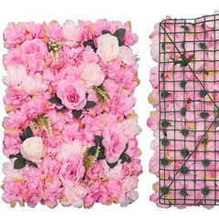 12* Artificial Rose & Dahlia Flower Wall Panels Bouquet Wedding Party Home Decor
