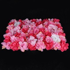 12pcs Rose Flower Wall Panels Artificial Silk Wedding Decor Party Home Floral!
