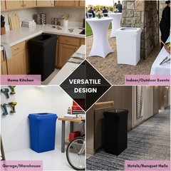 Your Chair Covers – 23 Gallon Spandex Slim Jim Narrow Trash/Waste Can Covers