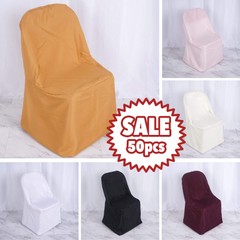25 Polyester FOLDING CHAIR COVERS Wedding Banquet Party Reception Decorations