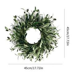 Olive Branch Wreath Artificial Wall Wedding Party Decor Farmhouse Olive garland