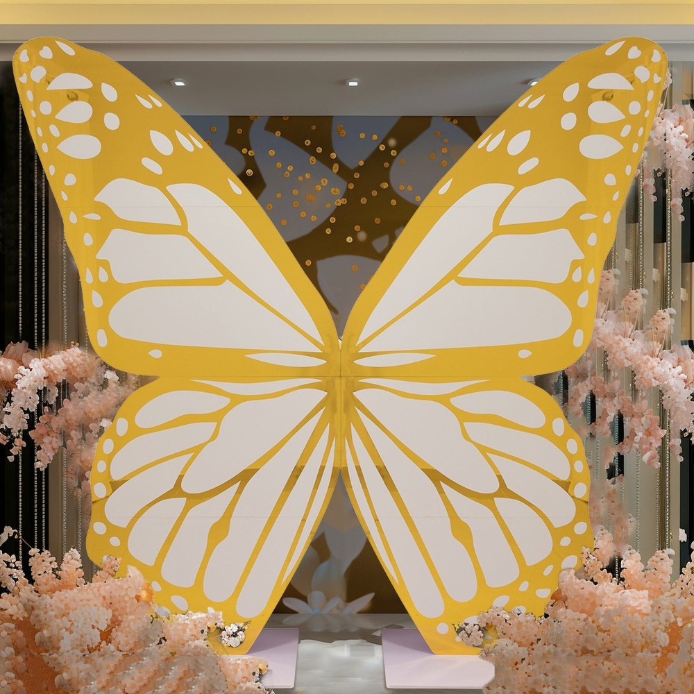 7 feet GOLD WHITE Large Butterfly Party Props Decor Party Events