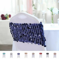 10 pcs 10″ wide Large Payette Sequined Chair Sashes Wedding Party Decorations