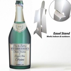 Personalized Life Size Champagne Bottle Sign – Wedding, Shower, Engagements