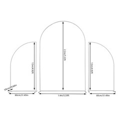 3 Pcs Stand Metal Shelf Wedding Balloon Backdrop Rack Venue Decor Frame Outdoor