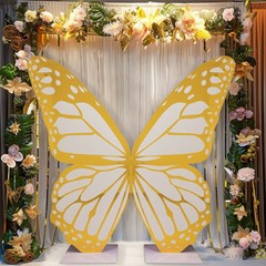7 feet GOLD WHITE Large Butterfly Party Props Decor Party Events