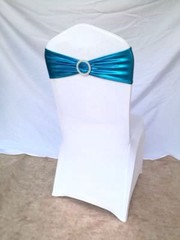 100 Metallic Spandex Chair Band for Folding Banquet Universal Chair Covers