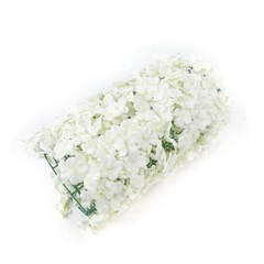 10-Pack White Silk Flower Wall Panels 16 × 24 In Wedding Party Backdrop