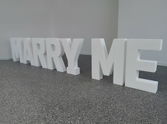 Lettering Marry Me 7 letters 50-90×10 cm wedding decoration proposal wedding