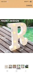 4 Piece GRAD White LED Marquee Lights With Remote