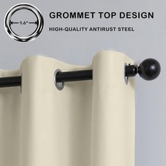Fire Retardant Fluorine Free NFPA701 Standard Curtains 96 inches 2 Panels 100…
