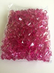 8 Lb Crystal Acrylic Ice Rock Vase Gems/Table Scatters (Medium 2.5cm Pink Plum)