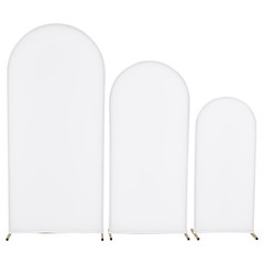 Uimoso Metal Arch Backdrop Stand w/ Covers 6/5/4 ft 3 Pack Wedding Party Decor