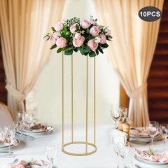 for Tables Tall 3.28ft Metal Flower Stand Decor Set for Weddings Party Gold
