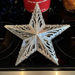 Sale‼️Hanging Galvanized LED Lighted Star/Approx. 12”x12”/Cool/Country Look