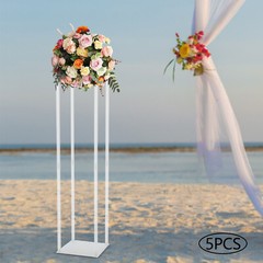 5pcs Wedding Flower Stand Acrylic Pillar Vase Stand Party Centerpiece Decor