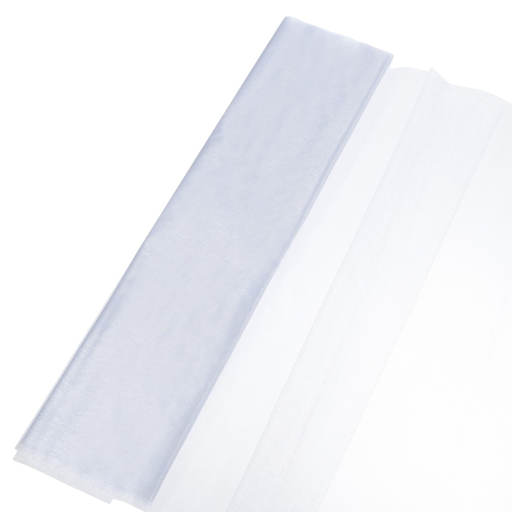 19″ by 5.5 Yard Tulle Fabric Backdrop Curtains for Decor Wedding, Silver Gray