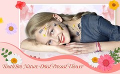221PCS Real Dried Pred Flowers for Resin Craft, Dry Pring