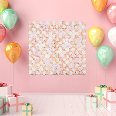 3.28*3.28ft Wedding Flower Wall Artificial Rose and Hydrangeas Flower Wall Panel