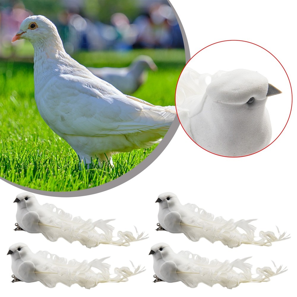 Artificial Bird for d��cor Christenings Decorative Feathers Foam For Wedding