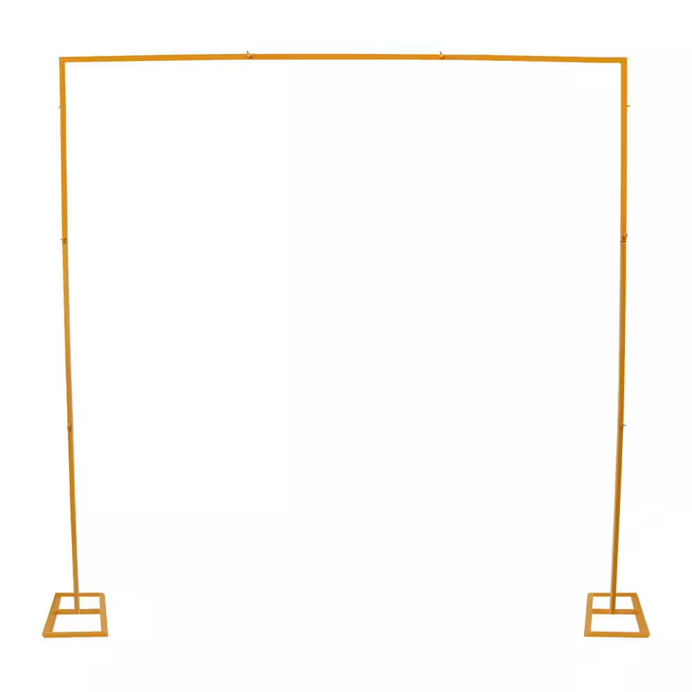 94 In. X 94 In. Adjustable Metal Iron Wedding Backdrop Stand Party Event Flower