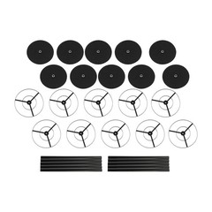 Black 10Pcs Wedding Flower Stands 40cm Flower Stand Wedding Table Centerpieces