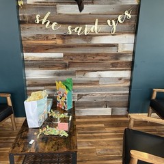 “She Said Yes” Banner In Gold: Wedding, Bridal Shower, Engagement, Bride