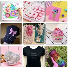 esseelove Bedazzler Kit with Rhinestones, Hotfix Applicator, DIY Multicolor