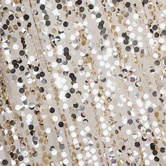 CHAMPAGNE 8×8 ft Big Payette Sequined BACKDROP CURTAIN Wedding Decorations