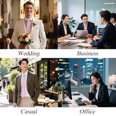 Abstract Necktie for Men Black Novelty Neckties accessories 8cm Pink Gingham