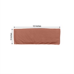 10 Terracotta Spandex STRETCHABLE CHAIR SASHES Wedding Party Decorations SALE