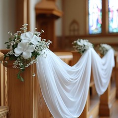 HOLITS White Wedding Arch Draping Fabric – 31″W x 240″L (Pack of 1),
