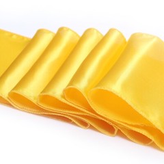 100 Yellow Gold Satin Chair Sashes Silky Sateen Chair Bows wedding party décor