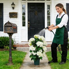 Faux Hydrangea Tree – 30 Inch Hydrangea Tree Artificial with White Flowers