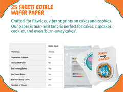 Printable Edible Wafer Paper Sheets by Vegan, Iso‑Certified