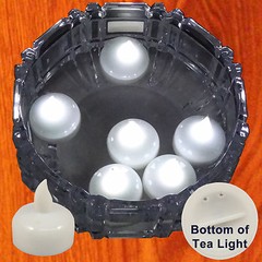 NEW SAFE FLOATING CHRISTMAS WHITE LED TEA LIGHTS LIGHTING DECORATIONS 12 PIECES