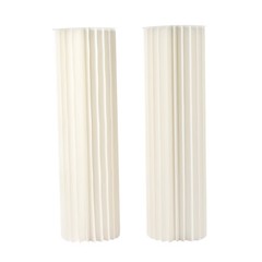 2Pcs Honeycomb Cardboard Centrepiece Vase, Foldable Floral Dessert Display Stand