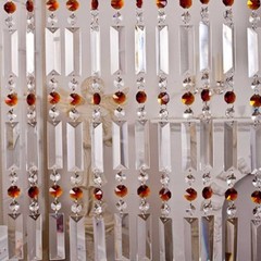 10Pcs One Hole Clear K9 Crystal Prisms Chandelier Lamp Parts Party Decorations