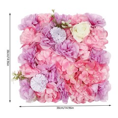 12pcs Artificial Silk Rose Flowers 3D Backdrop Wall for Wedding Party Decoration