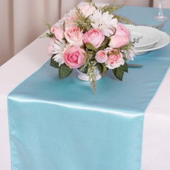 12×108″ Satin Table Runner Wedding Party Banquet Dinner Table Supply Decorations