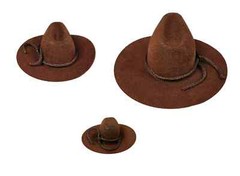 1 pc 2″ 3″ 4″Mini Cowboy Hat Western Wedding Decoration Red /Brown /Black /White