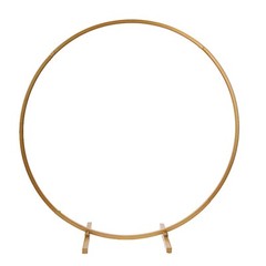 24-Inch Round Metal FLORAL HOOP STANDING WREATH RING Centerpiece Party Supplies