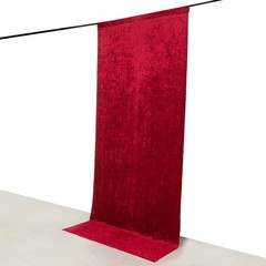 RED 5 ft Premium Velvet Backdrop Curtain Party Wedding Booth Decorations