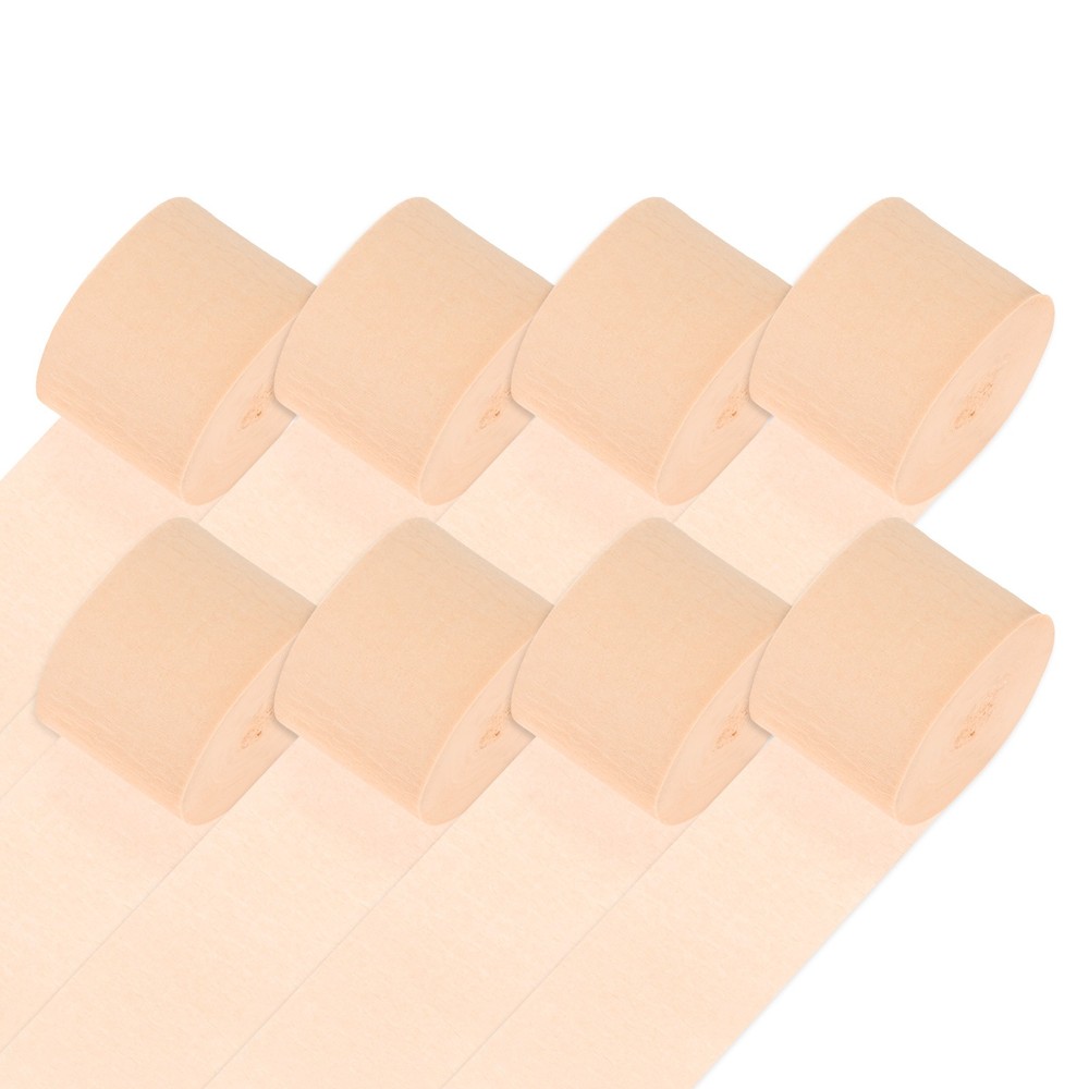 8-Rolls 656ft Crepe Paper Streamer for DIY [Peach Pink-1.8 Inch x 82 Ft/Roll]