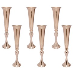6 Pcs Wedding Vase Props Welcome Area Decor 22.2″ Height European for Wedding