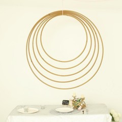 24″ wide Round Metal Floral Hoop Wreath Ring Wedding Party Events Decorations