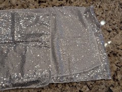 Elfcool 12×72-Inch Silver Sequin Table Runner Sparkly Metallic Event Bridal Wedd
