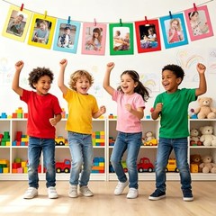 48 Pack Paper Picture Frames, 4 x 6 Inch Colorful Picture 48 PCS Multicolor