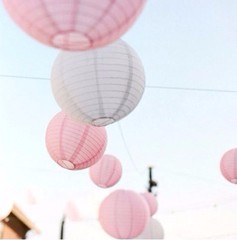 Assorted Chinese round Multi-color paper lantern wedding party hang decoration
