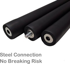 Bo Staff 4-6 Ft Collapsible Foam Padded with Carry Bag, Practice Bo Staff for Ma